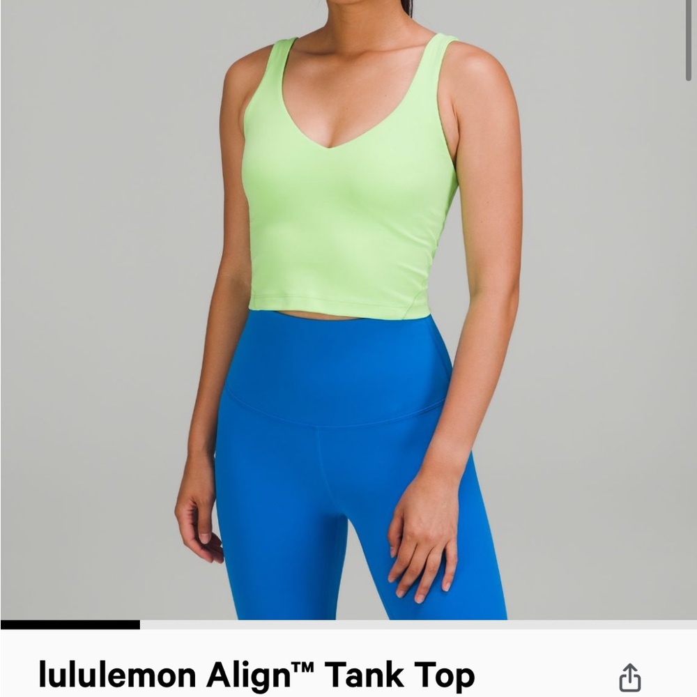 lululemon cropped align tank